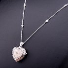 Серебряная подвеска "Сердце" 132223 от ювелирного магазина Оникс - 5