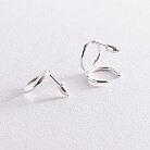 Срібні сережки - пусети "Виняткові" 123183 от ювелирного магазина Оникс - 4