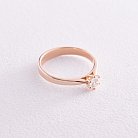 Помолвочное золотое кольцо с бриллиантом кб0416 от ювелирного магазина Оникс - 5