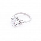 Серебряное кольцо с фианитом 11940 от ювелирного магазина Оникс - 2