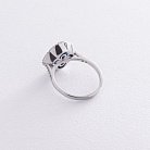 Серебряное кольцо "Клевер" (фианиты) 1145 от ювелирного магазина Оникс - 3