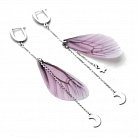 Срібні сережки "Крила метелика" і підвіски 122137 от ювелирного магазина Оникс - 3