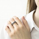 Срібний перстень з фіанітами 112012 от ювелирного магазина Оникс - 1