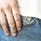 Серебряное кольцо со звёздочкой в фианитах 111971 от ювелирного магазина Оникс - 4