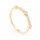 Золотое кольцо с бриллиантами кб0166са от ювелирного магазина Оникс