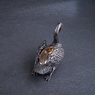 Серебряная паштетница ручной работы "Лебедь" сер00022 от ювелирного магазина Оникс - 2