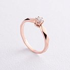 Помолвочное золотое кольцо с бриллиантом 219712421 от ювелирного магазина Оникс
