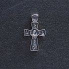 Серебряный православный крест с чернением  "Спас Нерукотворный с предстоящими" 132558 от ювелирного магазина Оникс - 1