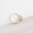 Золотое помолвочное кольцо с фианитами к05886 от ювелирного магазина Оникс - 7