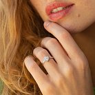Золотое кольцо "Клевер" с бриллиантами 233791121 от ювелирного магазина Оникс - 1