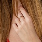 Кольцо "Tina" в красном золоте к05179 от ювелирного магазина Оникс - 1
