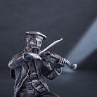 Серебряная фигура ручной работы "Скрипач" сер00061 от ювелирного магазина Оникс - 2