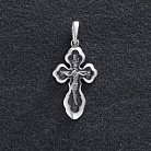 Серебряный крестик (чернение) 131967 от ювелирного магазина Оникс - 2