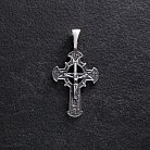 Серебряный крест "Распятие. Спаси и Сохрани" 132476 от ювелирного магазина Оникс - 2