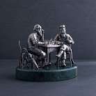 Серебряная фигура ручной работы "Еврейские шахматисты" 23083 от ювелирного магазина Оникс