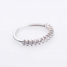 Серебряное кольцо с фианитами 111034 от ювелирного магазина Оникс