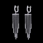 Срібні сережки з фіанітами 121820 от ювелирного магазина Оникс - 2