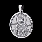 Серебряная ладанка "Св. Николай Чудотворец" 13857 от ювелирного магазина Оникс