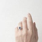 Золотое помолвочное кольцо (сапфир, бриллиант) к351ri от ювелирного магазина Оникс - 3