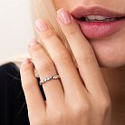 Золотое кольцо "Сердца" к05352 от ювелирного магазина Оникс - 2