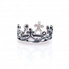Серебряное кольцо "Корона" 11967 от ювелирного магазина Оникс - 3