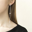 Срібні сережки з фіанітами 122159 от ювелирного магазина Оникс