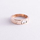 Золотое кольцо "Ножка младенца" (фианит) к05562 от ювелирного магазина Оникс