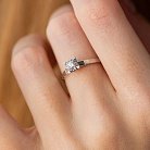 Помолвочное золотое кольцо с бриллиантом кб0516cha от ювелирного магазина Оникс - 4