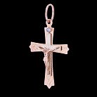 Православный крест с распятием (фианит) п01162 от ювелирного магазина Оникс