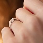 Помолвочное золотое кольцо с бриллиантом кб0460ca от ювелирного магазина Оникс - 4