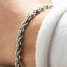 Мужской серебряный браслет "Бесконечность" 141655 от ювелирного магазина Оникс - 5