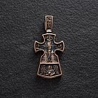 Православный крест "Распятие. Благоразумный разбойник" п01652 от ювелирного магазина Оникс