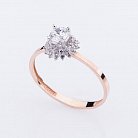 Помолвочное кольцо с фианитами к02769 от ювелирного магазина Оникс