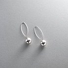 Срібні сережки "Кульки" 12105а от ювелирного магазина Оникс - 2