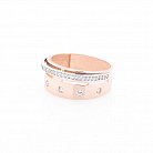 Золотое кольцо с фианитами к05479 от ювелирного магазина Оникс - 1