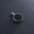 Срібний кулон "Знак зодіаку Лев" з ебеном 1041лев от ювелирного магазина Оникс - 5