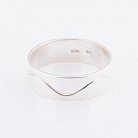 Серебряное обручальное кольцо с узором 11829 от ювелирного магазина Оникс - 2