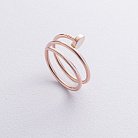 Золотое кольцо "Гвоздь" к07605 от ювелирного магазина Оникс