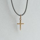 Золотой маленький крестик п02971 от ювелирного магазина Оникс - 2