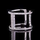Серебряное кольцо с фианитами 111731 от ювелирного магазина Оникс - 1