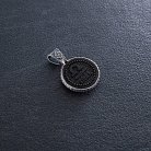 Срібний кулон "Знак зодіаку Терези" з ебеном 1041терези от ювелирного магазина Оникс - 5