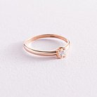 Золотое помолвочное кольцо с бриллиантом кб0158 от ювелирного магазина Оникс - 4