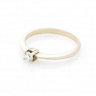 Золотое помолвочное кольцо (бриллианты) 501714 от ювелирного магазина Оникс - 1
