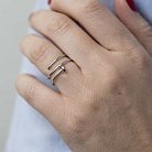 Серебряное кольцо "Гвоздик" 112027 от ювелирного магазина Оникс