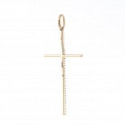 Золотой крестик с бриллиантами пб0076ch от ювелирного магазина Оникс - 1