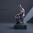 Серебряная фигура ручной работы "Еврейский портной за работой" сер00051 от ювелирного магазина Оникс - 2