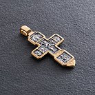 Серебряный крестик с позолотой "Распятие. Благоразумный Разбойник" 131463 от ювелирного магазина Оникс - 2