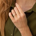 Помолвочное серебряное кольцо с фианитом 478 от ювелирного магазина Оникс - 3